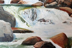 Donald Britton, Along the West Fork, 2015. Oil on canvas, 48" x 48".