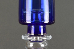 Steven Ciezki, Discontinuous (Blue), 2016. Blown and assembled glass, 26.5" x 6.5" x 6.5".