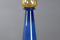 Steven Ciezki, Midnight Bubble, 2020. Blown glass, 19.75" x 4.5" x 4.5".