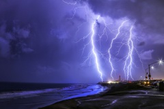 Susan Coppock, Carlsbad Power & Light, 2019. Photography printed on aluminum, 17" x 21".