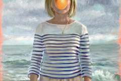 Annette H. Evans, The Daughter of Woman, 2020. Oil on canvas, 30" x 24".