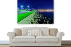 Brian McClean, Starry Night at Harbor Drive, San Diego (in situ)