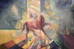Dan Peragine, Red Horse, 2016. Oil on canvas, 26" x 31".
