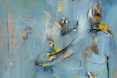 Heidi Rufeh, In Flight, 2021. Oil on canvas, 46" x 38".