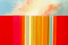 Julia San Román, Light Episode n.12, 2018. Oil and resin on board, 24" x 18".