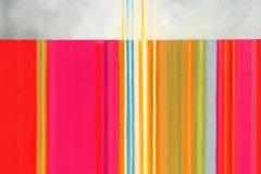 Julia San Román, Light Episode n.14, 2021. Oil and resin on canvas, 30" x 30".