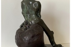 Rosa Sandoval, El Quixote (The Apple), El Quixote (bronze) 2012,. Cast bronze, 12" x 7" x 9".