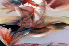 Lynn Schuette, Eden, from the Stay Romantic series, 2018. Acrylic on canvas, 45" x 36".