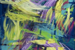 Jeremy Sicile-Kira, The Wonderful Colors of the Huntington Gardens, 2017. Acrylic on canvas, 48" x 48".