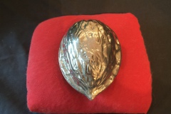 James Watts, Heart, 2010. Alabaster metal, 4" x 4" x 5".