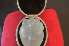 James Watts, Heart, 2010. Alabaster metal, 4" x 4" x 5".