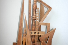 Stephen Wilkens, Structure, 2020. Wood, 28" x 13" x 7".