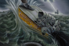 Brady Willmott, Huntington Crude, 2021. Oil on canvas, 24" x 18".