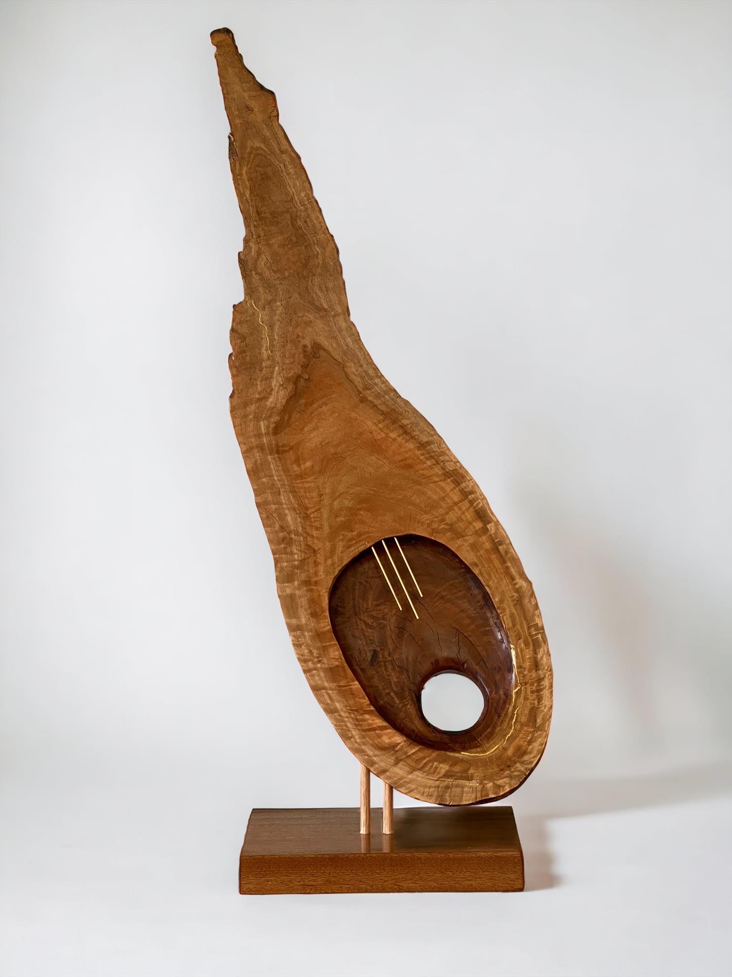 Scott Bruckner, Muted Music. Wood, 44x15x13.