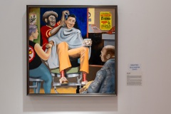 Marshall Toomey, The Shop, 2023. Oil on canvas, 36" x 36"