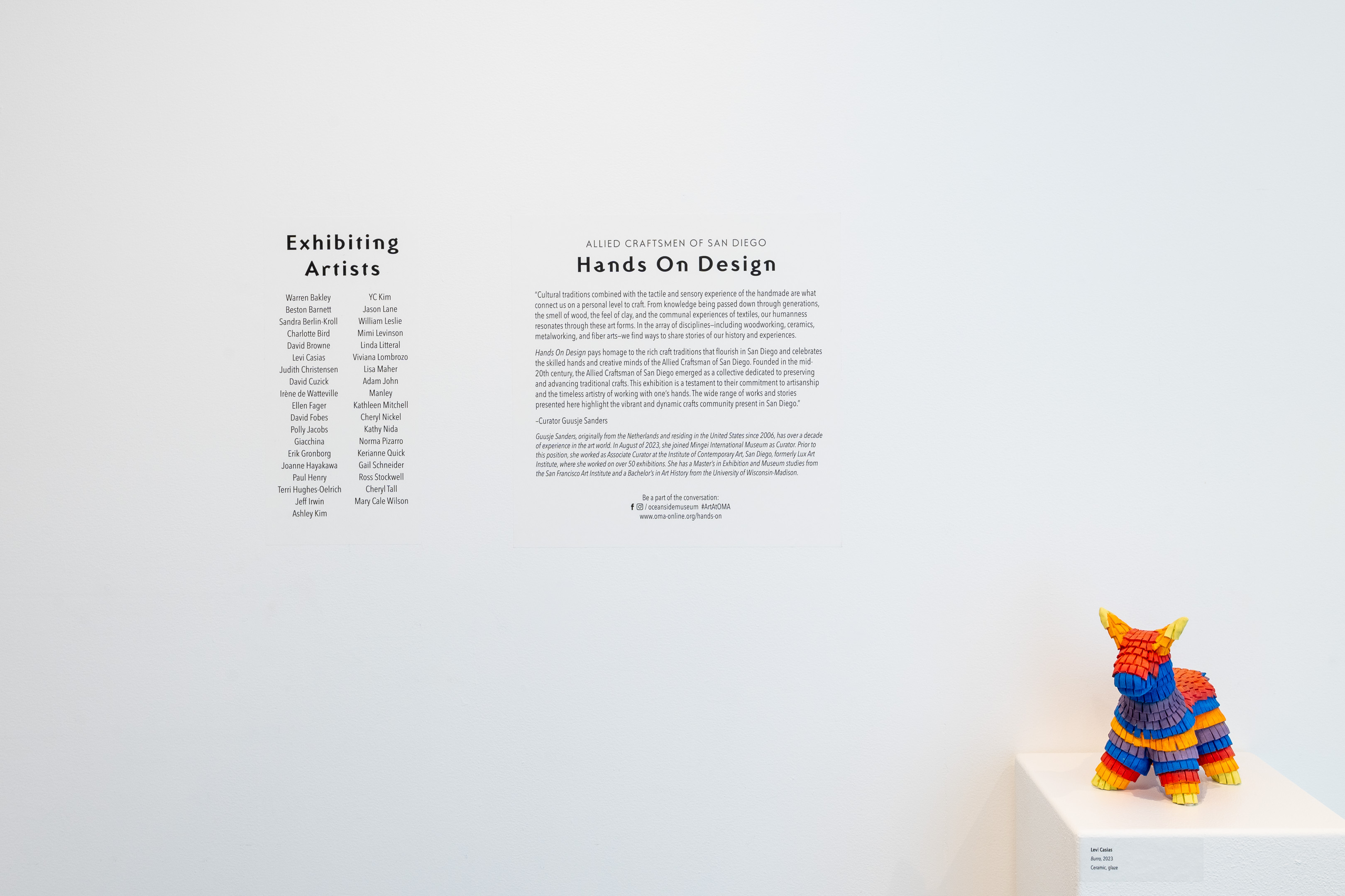 Allied Craftsman of San Diego: Hands on Design installed at OMA
