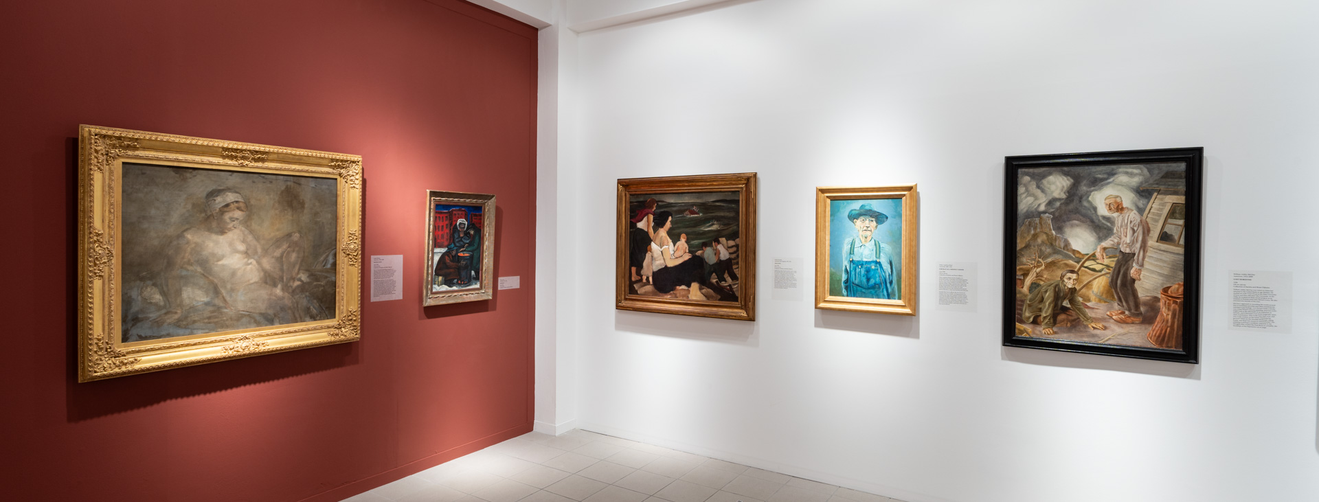 Art for the People: WPA-Era Paintings from the Dijkstra Collection installed at OMA