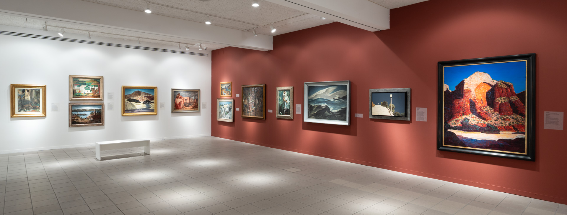 Art for the People: WPA-Era Paintings from the Dijkstra Collection installed at OMA