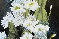  Hill&amp;Stump, Night Blooming Cereus, 2024. Enamel on metal, 48" x 24".