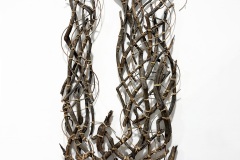 Jay Sylvester, A Sense of Ending, 2026. Sculptural assemblage, 48" x 24" x 4".