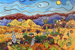 Cathy Carey, Oasis of Awareness, 2026. Oil on linen, 20" x 24”.