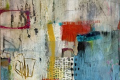 Lynn Herrick, Head Rush, 2026. Acrylic on canvas, 24" x 24”.