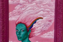 Nyoka Jameson, Earth and Sky, 2026. Acrylic on canvas, 20" x 16”.