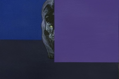 Ben Young, Stealth, 2026. Acrylic on canvas, 24" x 24”.