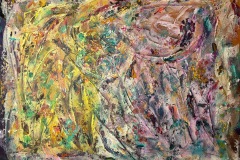 Irene Young, Anima Animus, 2026. Acrylic on canvas, 20" x 24”.