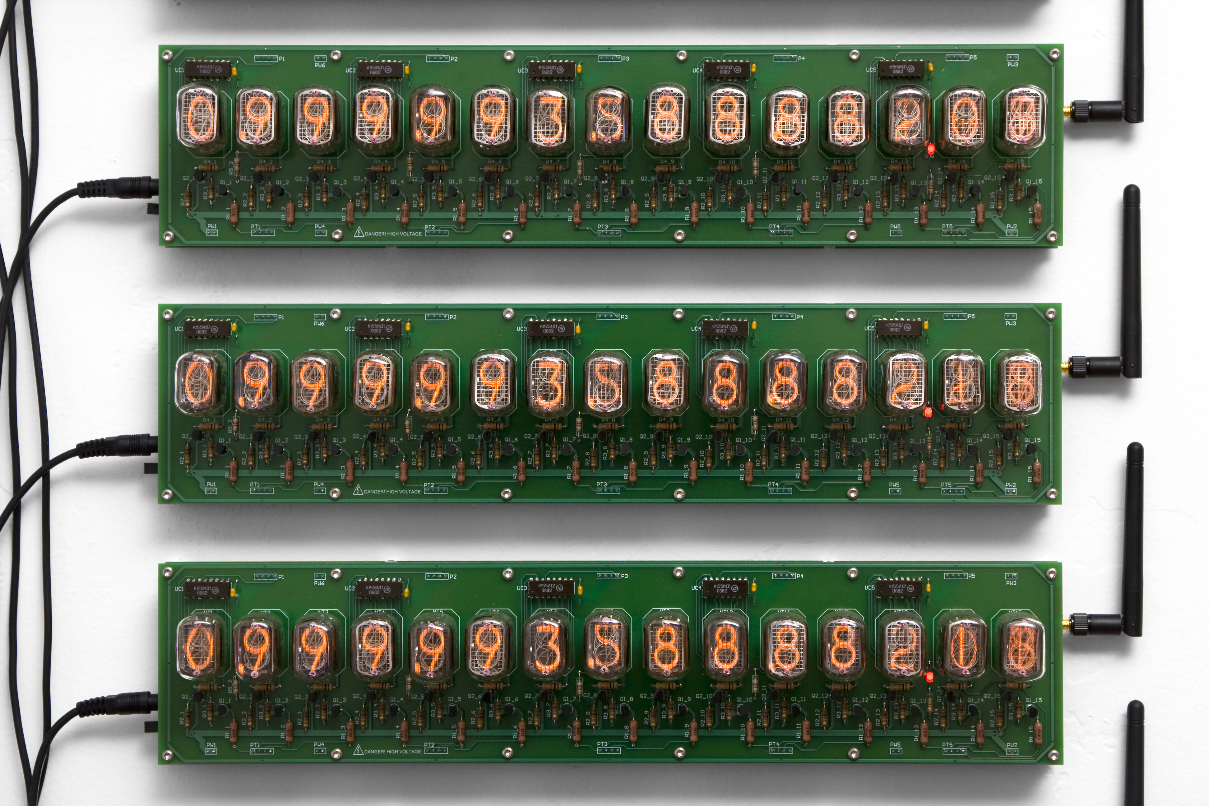 David Adey, Omega Man (Trillion Second Countdown), countdown began 7/1/2012, 12:00am PST. Russian-surplus nixie tubes, GPS receiver, custom electronics, Duration: 31,688 Years, 269 Days, 1 Hour, 46 Minutes, 40 Seconds. David Adey, Omega Man (Trillion Second Countdown), countdown began 7/1/2012, 12:00am PST. Russian-surplus nixie tubes, GPS receiver, custom electronics, Duration: 31,688 Years, 269 Days, 1 Hour, 46 Minutes, 40 Seconds.