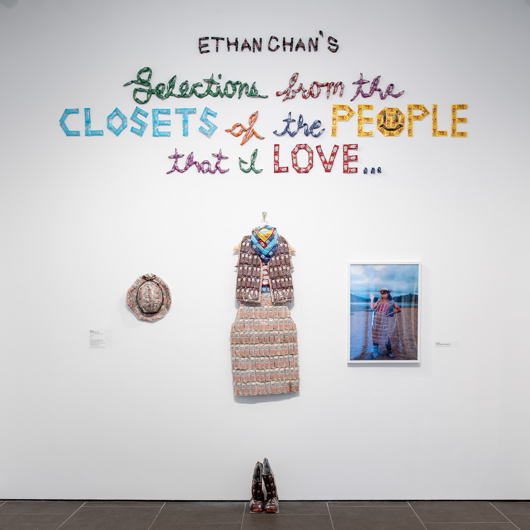 Ethan Chan: Selections from the Closets of the People That I Love, installed at Oceanside Museum of Art