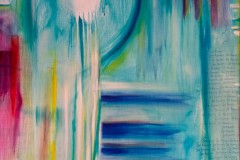 Denise Chasin, So Hum, 2024. Acrylic and oil on linen, 36" x 24".