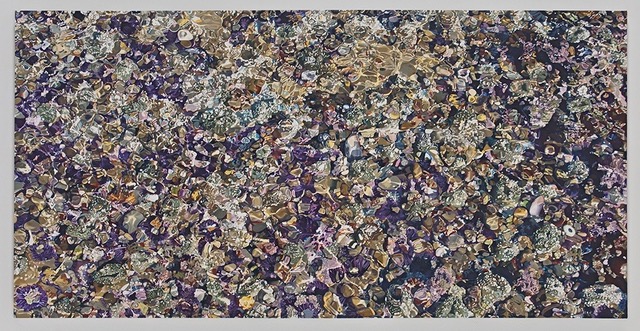 Connie Jenkins, Fossil Reef, 2008-9. Oil on canvas, 35" x 70".
