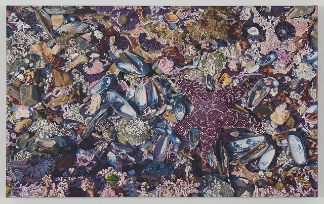 Connie Jenkins, Impending Pisaster, 2008. Oil on canvas, 18" x 30".