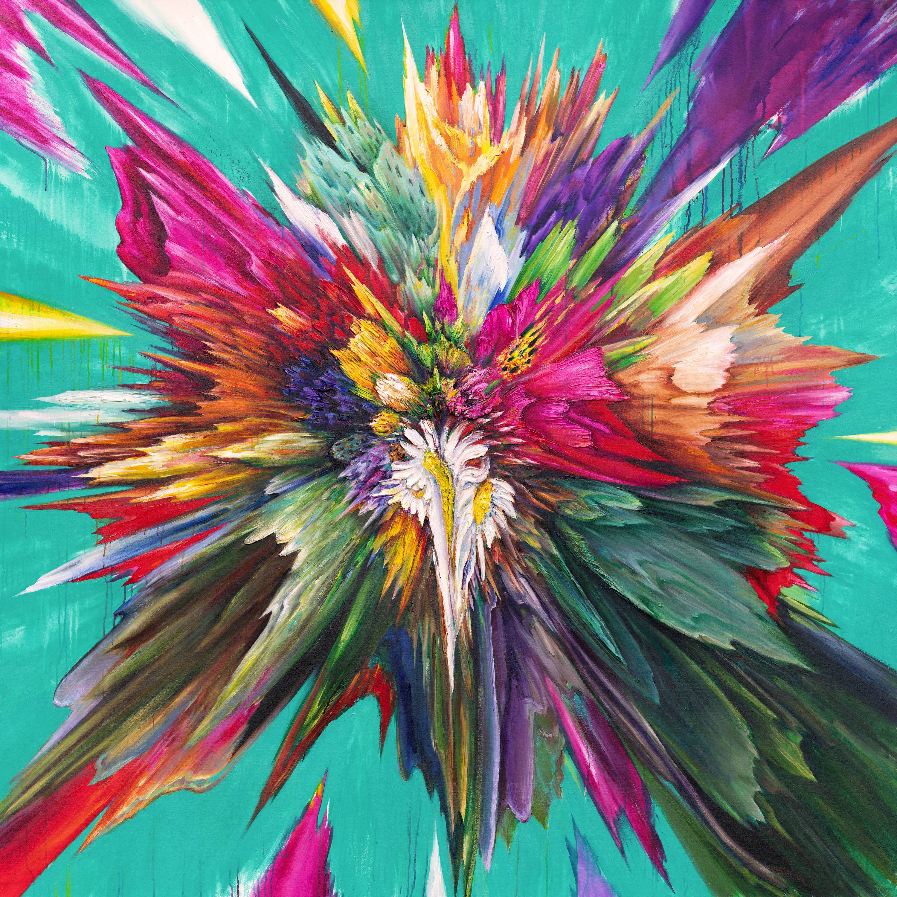 Kate Tova, Happiness Glitch, 2023. Oil and acrylic on canvas, 86 x 86 in.jpg Kate Tova, Happiness Glitch, 2023. Oil and acrylic on canvas, 86 x 86 in.jpg