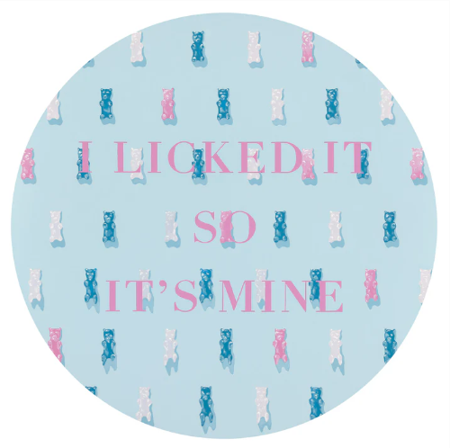 Magz Yang, I licked so it's Mine, 2024. Acrylic on canvas Magz Yang, I licked so it's Mine, 2024. Acrylic on canvas