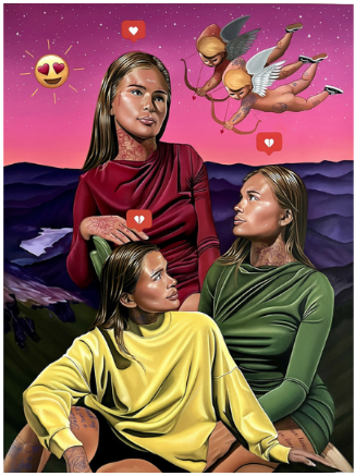 Evyn Hewett, Self Growth, 2024. Oil on canvas Evyn Hewett, Self Growth, 2024. Oil on canvas