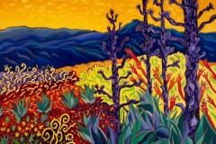 Cathy Carey, Pollinator Oasis, 2025. Oil on canvas, 24 x 30 Cathy Carey, Pollinator Oasis, 2025. Oil on canvas, 24 x 30