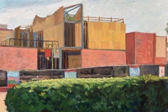 Jonathan Puls, Bardwell Hall, Under Construction, 2021. Oil on canvas, 11 x 14 Jonathan Puls, Bardwell Hall, Under Construction, 2021. Oil on canvas, 11 x 14