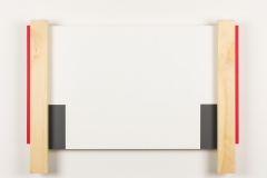 Daniel Hicks, 3 SETS OF 2, 2024. Spray paint, basswood, vinyl board, pine, 19" x 13.5". 