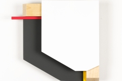 Daniel Hicks, 6 PARTS 4 COLORS 4 SHAPES, 2024. Spray paint, basswood, vinyl board, baltic birch, unfinished maple, 10.5" x 10.5". 