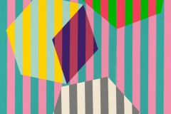 David Fobes, Tumbler #2, 2019. Cut Paper and Acrylic, 16" x 11".