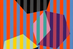 David Fobes, Tumbler #3, 2019. Cut Paper and Acrylic, 16" x 11".
