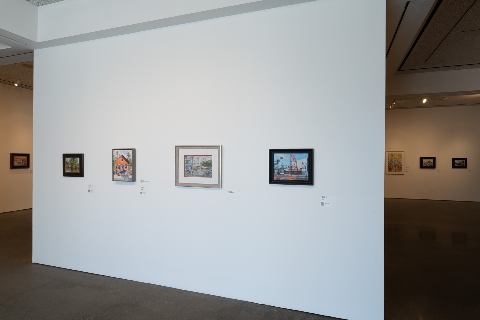 2023 Plein Air Festival Juried Exhibition installed at OMA