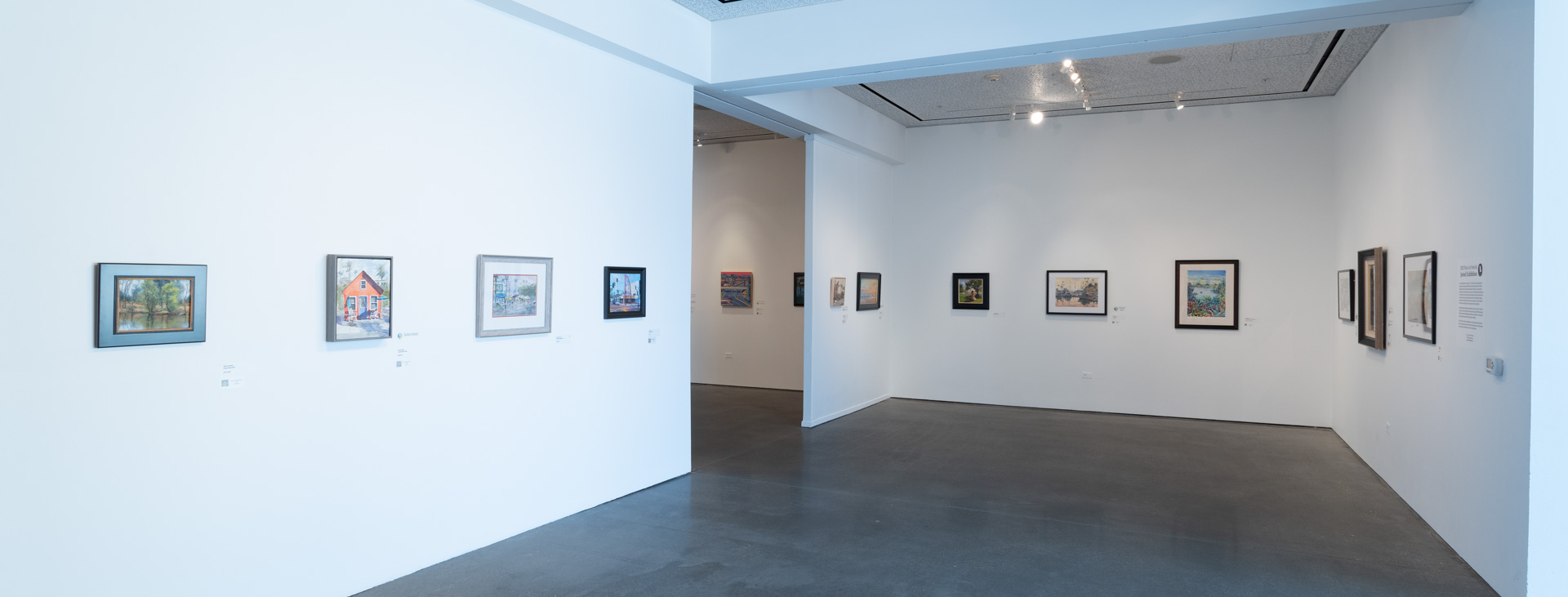 2023 Plein Air Festival Juried Exhibition installed at OMA