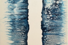 Susan Alberts, Parallel, 2026. Acrylic, 20" x 20". $300 Susan Alberts, Parallel, 2026. Acrylic, 20" x 20". $300