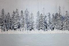 Susan Alberts, Blue Spruce, 2024. Acrylic on textured wood panel, 18" x 24". $300 Susan Alberts, Blue Spruce, 2024. Acrylic on textured wood panel, 18" x 24". $300