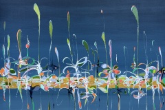 Elizabeth Blow, Light Eaters, 2025. Acrylic on canvas, 37" x 37". $2465 Elizabeth Blow, Light Eaters, 2025. Acrylic on canvas, 37" x 37". $2465