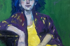 Trish Vernazza, The Storm will Pass, 2025. Oil on linen panel, 15" x 15". $500 Trish Vernazza, The Storm will Pass, 2025. Oil on linen panel, 15" x 15". $500