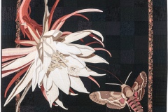 Liselotte Tan, Midnight Rendezvous, 2016, 45.5" x 45.5".